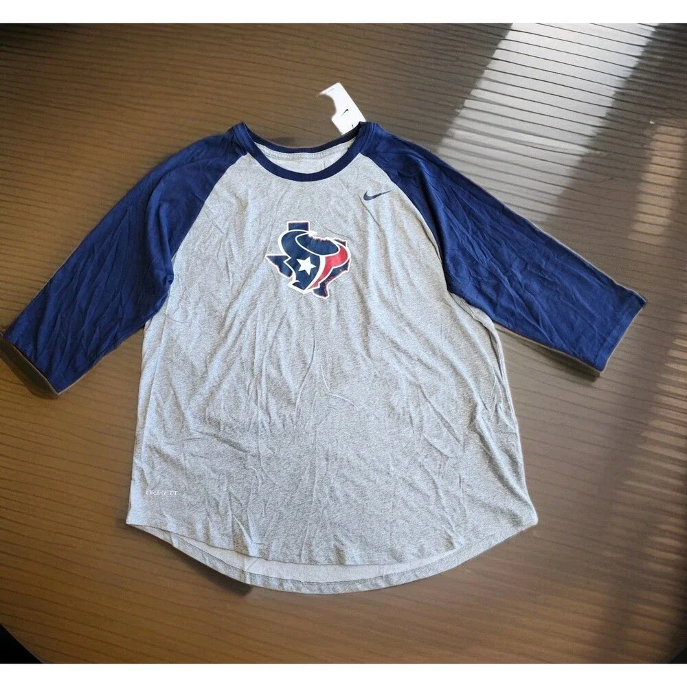 Houston Texans Nike Tee Shirt Blue Size Men's Size 3XL NEW WITH TAGS! MSRP$30.00